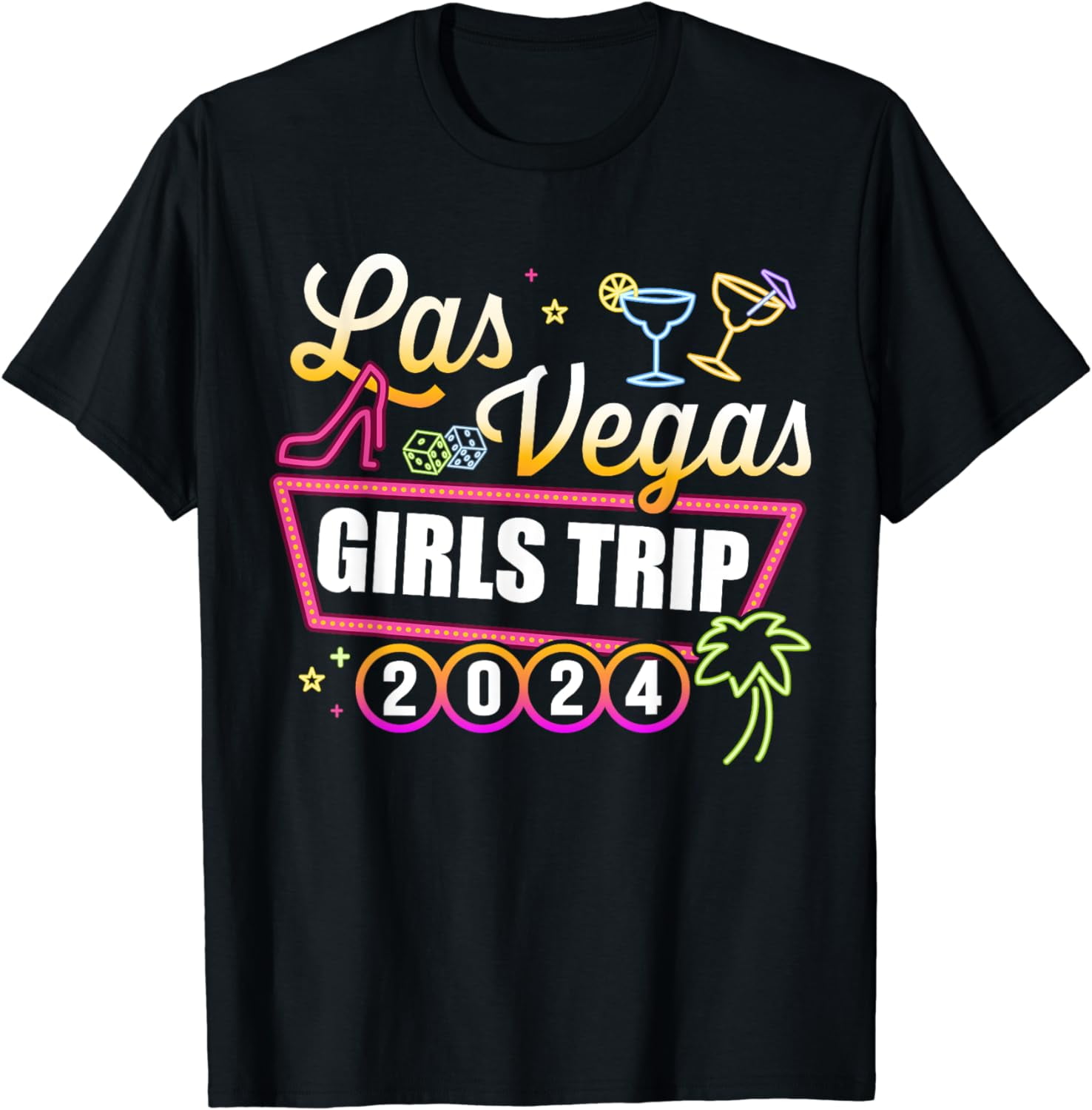 Las Vegas 2024 girls trip matching besties party squad TShirt