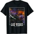 thumbnail image 1 of Las Vegas At Night Nevada Skyline Souvenir Las Vegas T-Shirt, 1 of 3