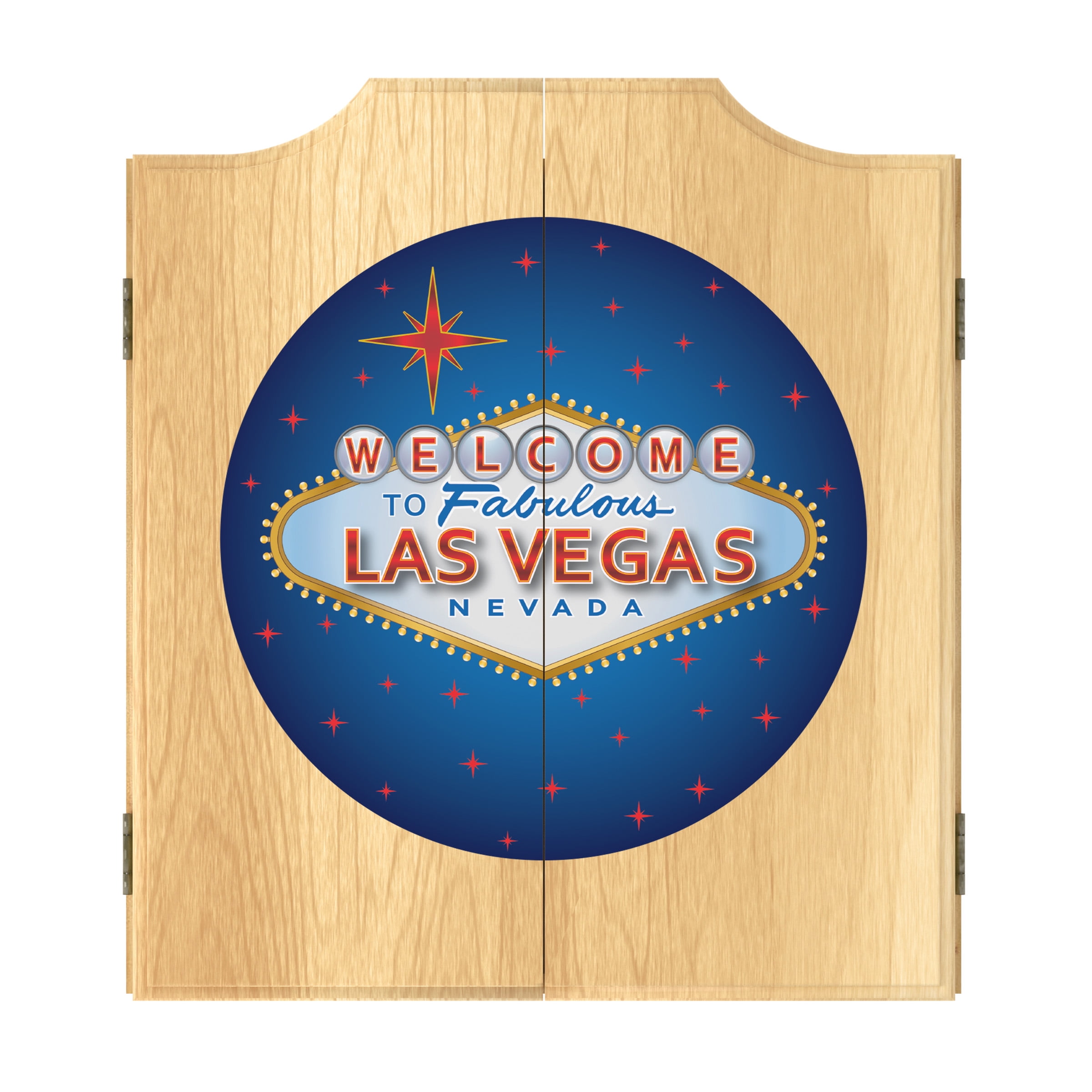 Las Vegas Fabulous Las Vegas Dart Board Set with 6 Steel Tip