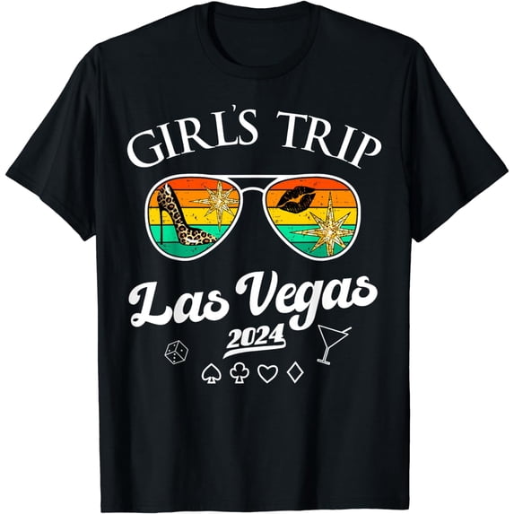Las Vegas Girls Trip 2024 Shirt Vegas Baby Birthday Squad T-Shirt