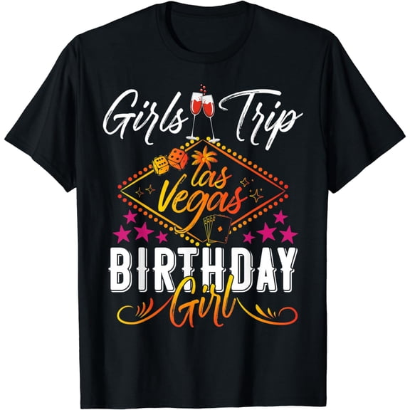 Las Vegas Girls Trip Vacation Bachelorette Birthday Casino T-Shirt