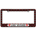 thumbnail image 1 of Las Vegas Love with Hearts License Plate Tag Frame, Multiple Colors, 1 of 1