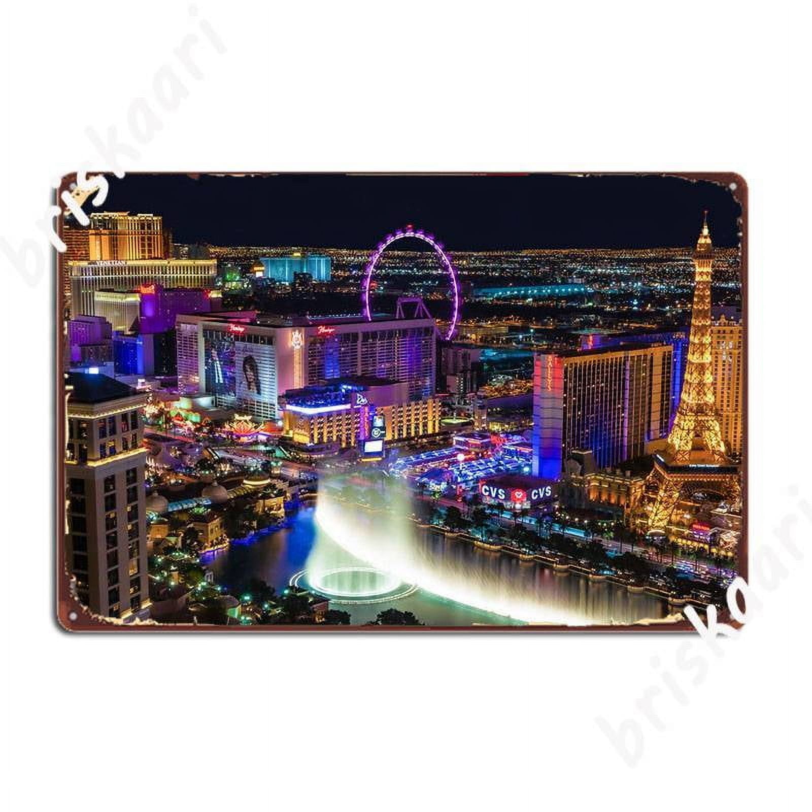 Neonetics Welcome to Fabulous Las Vegas Neon Sign in Shaped Steel Can | Grease Monkey Garage