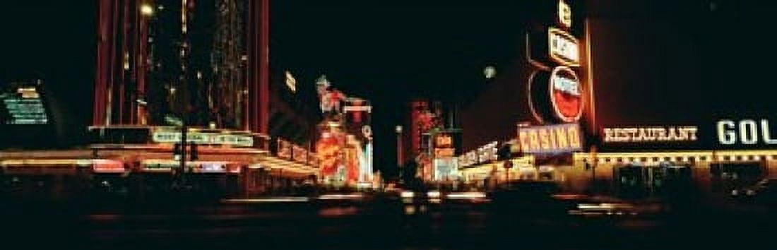 Las Vegas NV Downtown Neon Fremont St Canvas Art - Panoramic Images (18 x 6)