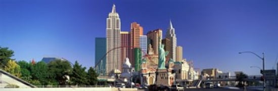 Las Vegas Nevada Canvas Art - Panoramic Images (36 x 12)