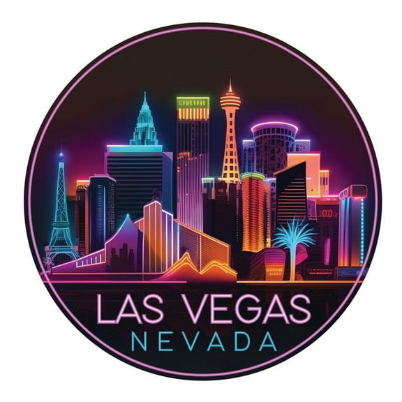 Las Vegas Nevada Souvenir Decorative Vinyl Decal Sticker (2-Inch)