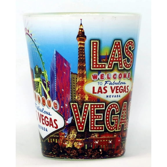 Las Vegas Nevada Stacked Shot Glass