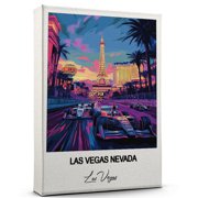 Las Vegas Nevada Travel Canvas Wall Art   Nature-Inspired Travel Decor with Scenic Views Las Vegas Canvas Wall Print   A Captivating Gift for Adventure Seekers