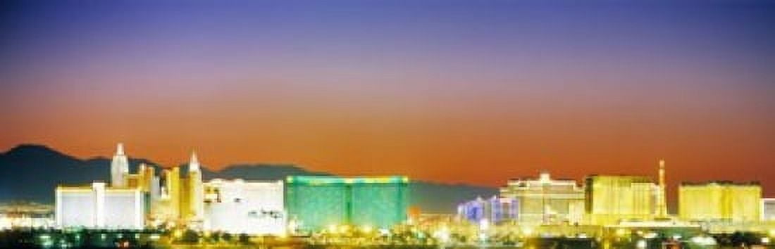 Las Vegas Nevada USA Canvas Art - Panoramic Images (18 x 6)