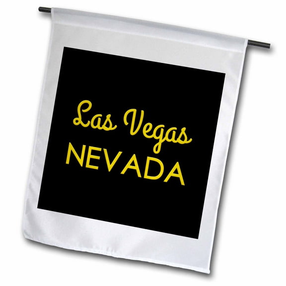 3dRose, Las Vegas, Nevada. United States patriot home town talisman, 12 x 18 inch Garden Flag