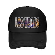 Las Vegas Nevada Urban Skyline Photography Font Baseball Cap