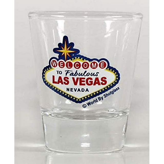 Las Vegas Nevada To Fabulous Las Vegas Clear Shot Glass
