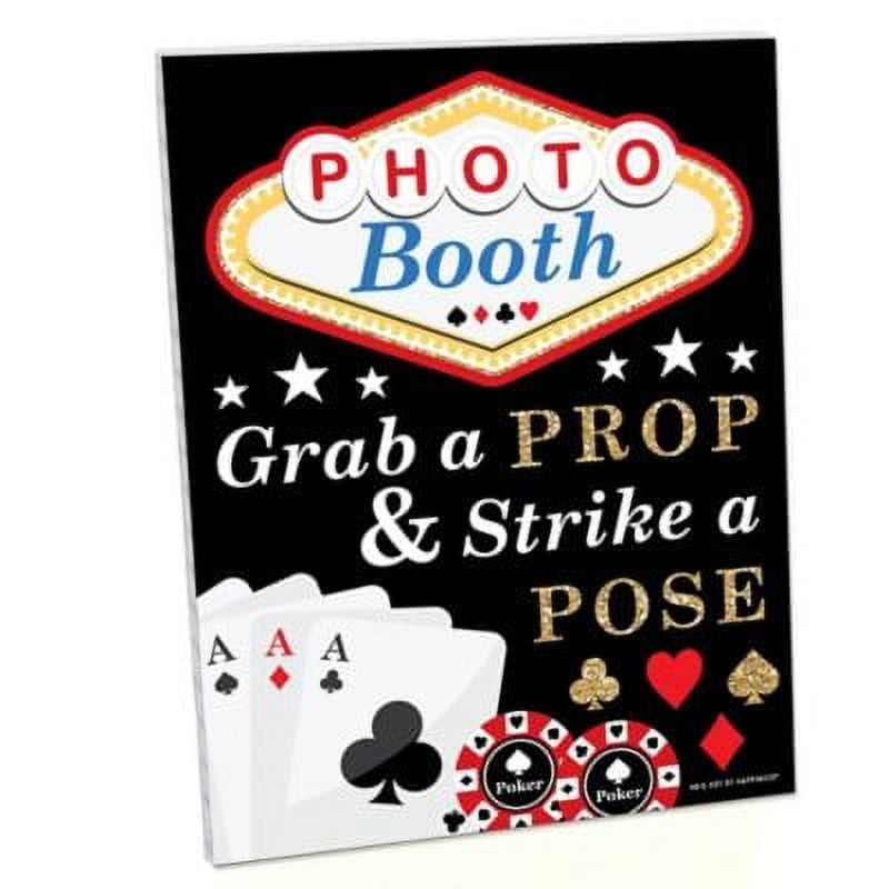 Vegas Sign Casino Night Personalized Playing Cards