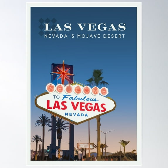 Las Vegas Poster, 16x24 UNFRAMED