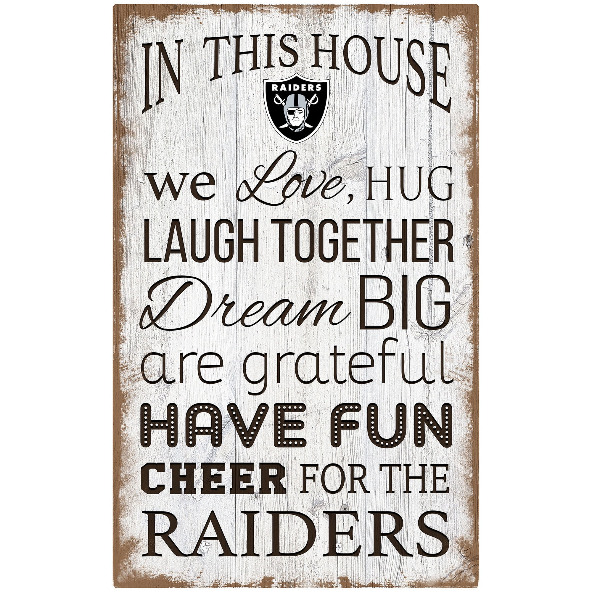 Fan Creations Oakland Raiders 12-in H x 6-in W Sports Print N0894-OAK at