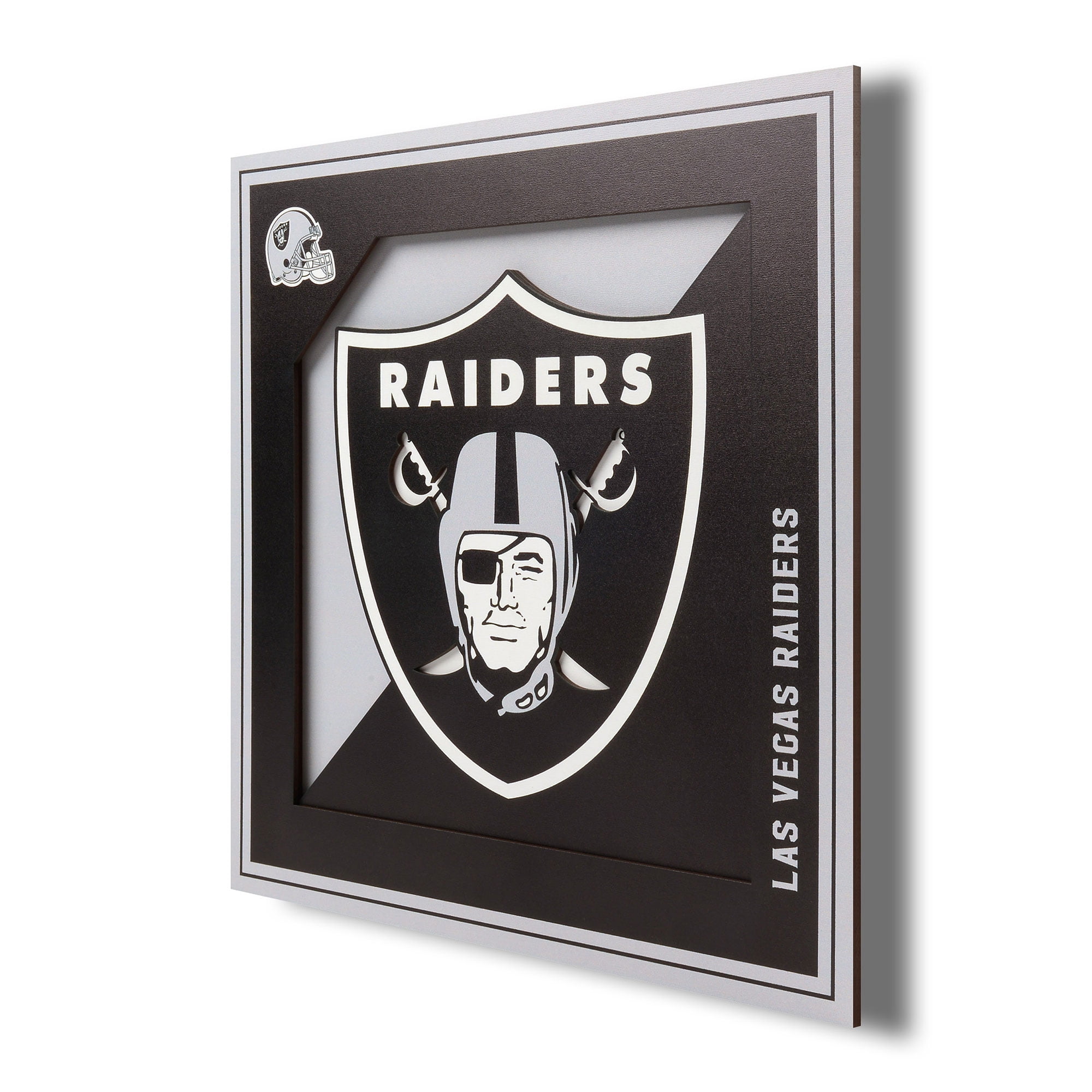 Las Vegas Raiders 12'' x 12'' 3D Logo Wall Art 