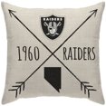 thumbnail image 1 of Las Vegas Raiders 18'' x 18'' Cross Arrow Decorative Throw Pillow, 1 of 2