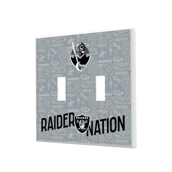 Las Vegas Raiders 2024 Illustrated Limited Edition Double Toggle Light Switch Plate