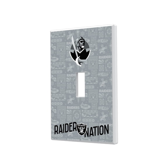 Las Vegas Raiders 2024 Illustrated Limited Edition Single Toggle Light Switch Plate