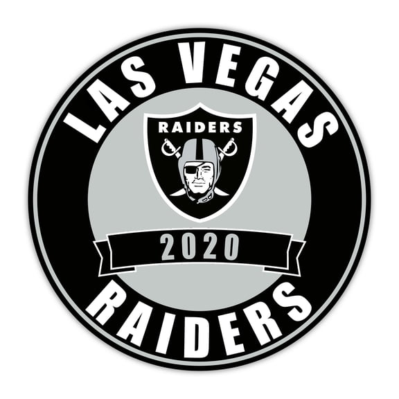 Las Vegas Raiders 24" Circle with Banner