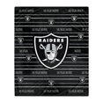 thumbnail image 1 of Las Vegas Raiders 50'' x 60'' Logo Stripe Flannel Fleece Blanket, 1 of 3