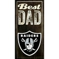 thumbnail image 1 of Las Vegas Raiders 6'' x 12'' Best Dad Sign, 1 of 7