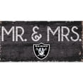 thumbnail image 1 of Las Vegas Raiders 6'' x 12'' Mr. & Mrs. Sign, 1 of 2