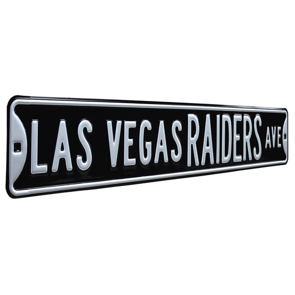 Las Vegas Raiders 6'' x 36'' Steel Street Sign