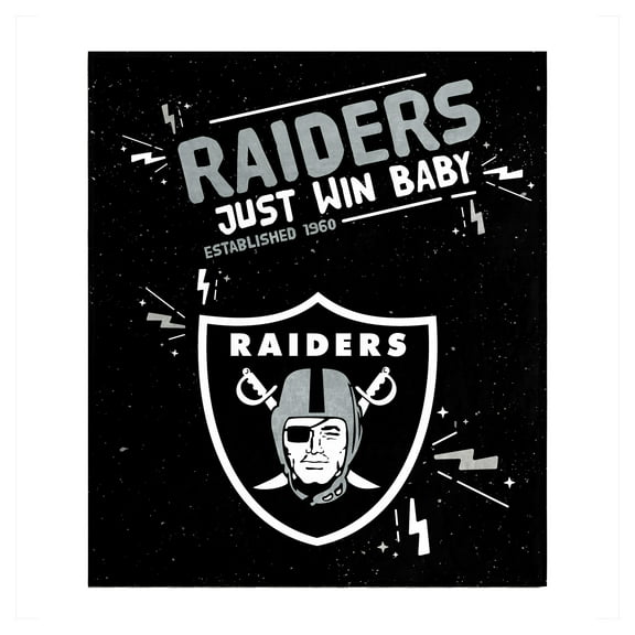 Logo Brands Las Vegas Raiders 60" x 70" Plush Throw Blanket