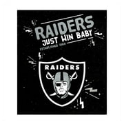 Logo Brands Las Vegas Raiders 60" x 70" Plush Throw Blanket
