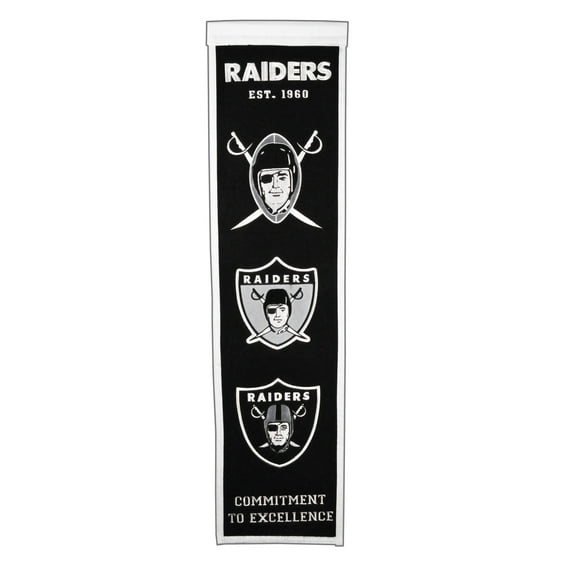 Las Vegas Raiders 8" x 32" Premium Heritage Banner