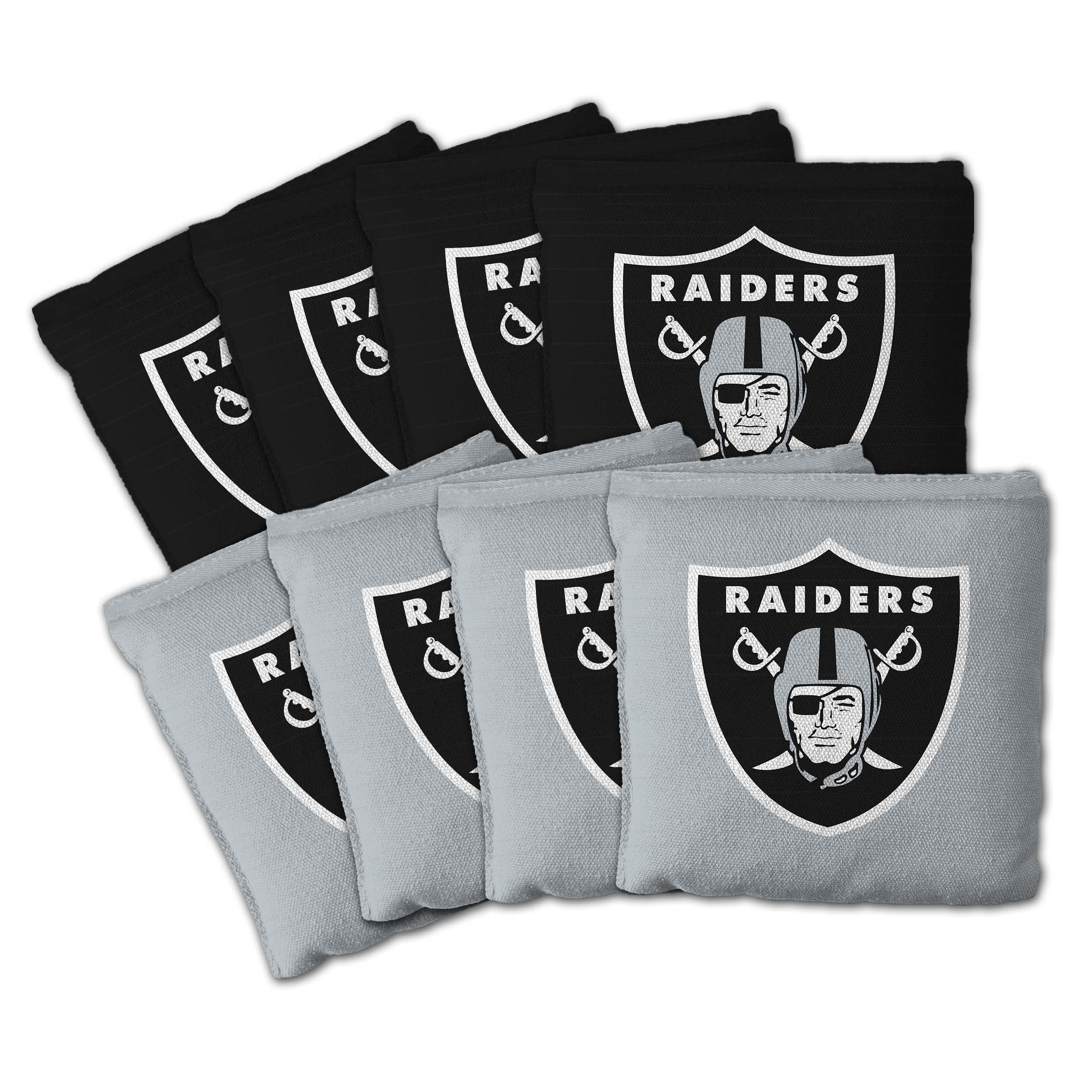 Las Vegas Raiders 8pk Licensed Cornhole Bags