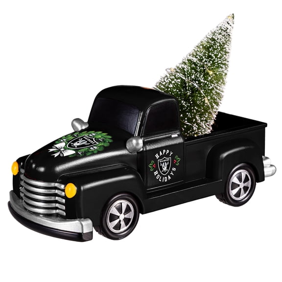 Las Vegas Raiders 9" Holiday Rally Truck LED Statue
