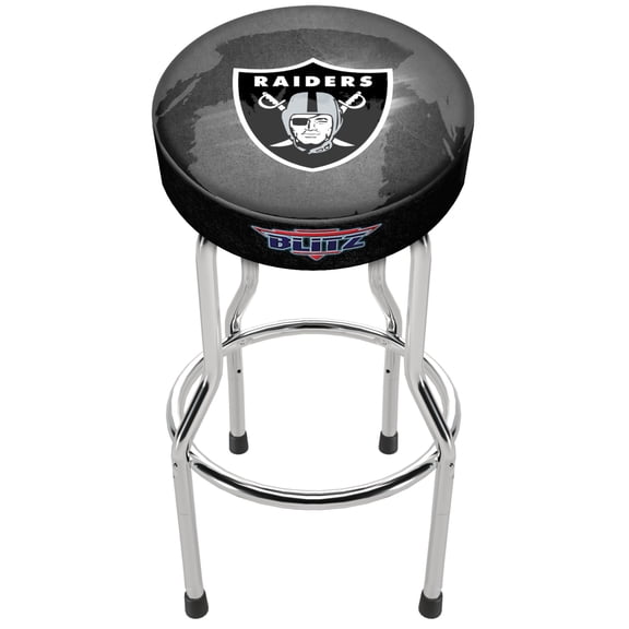Las Vegas Raiders Adjustable NFL Blitz Team Pub Stool, Arcade1Up