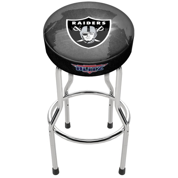 Las Vegas Raiders Adjustable NFL Blitz Team Pub Stool, Arcade1Up