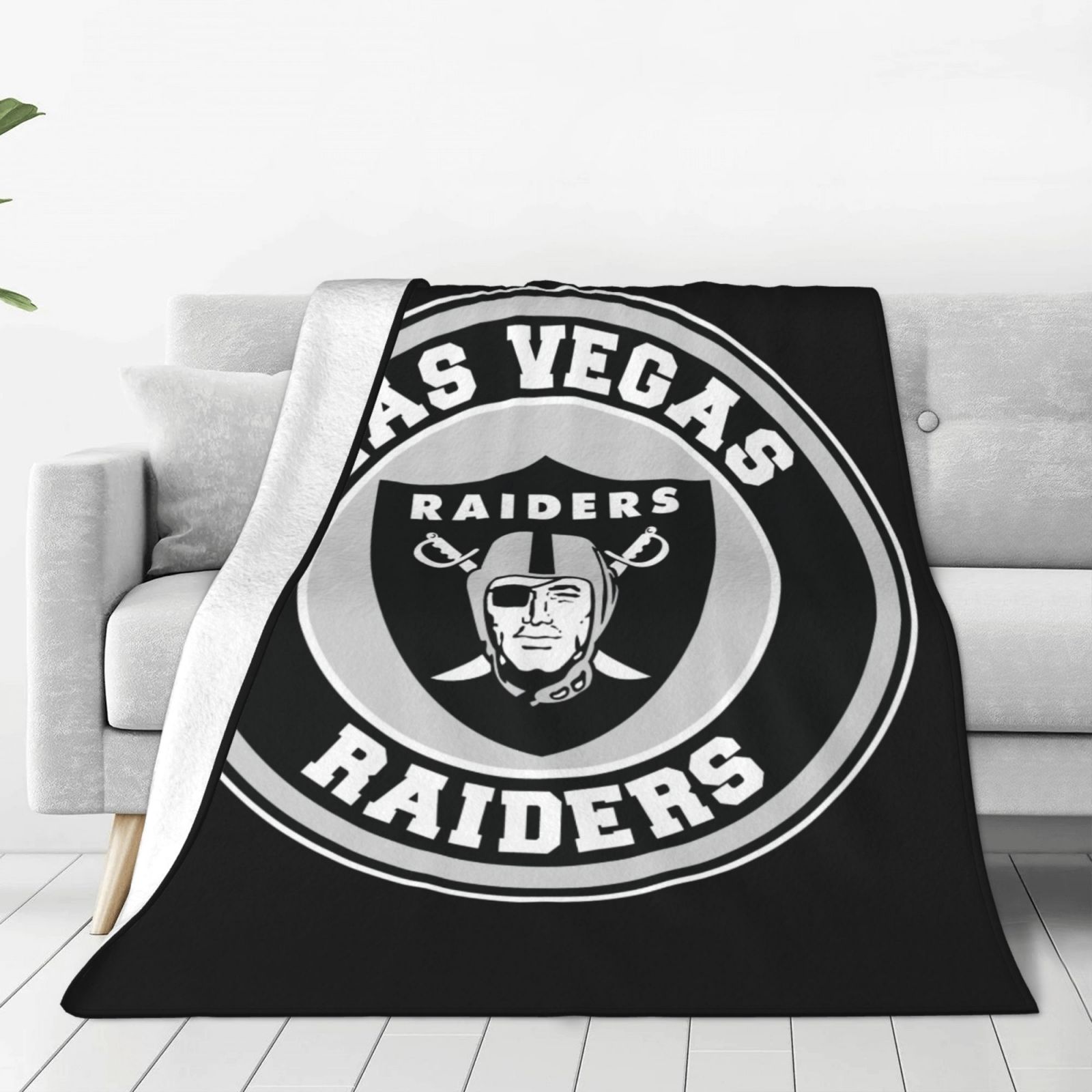 Las_Vegas_Raiders Bedsure Fleece Blankets Queen Size For Bed Thick And