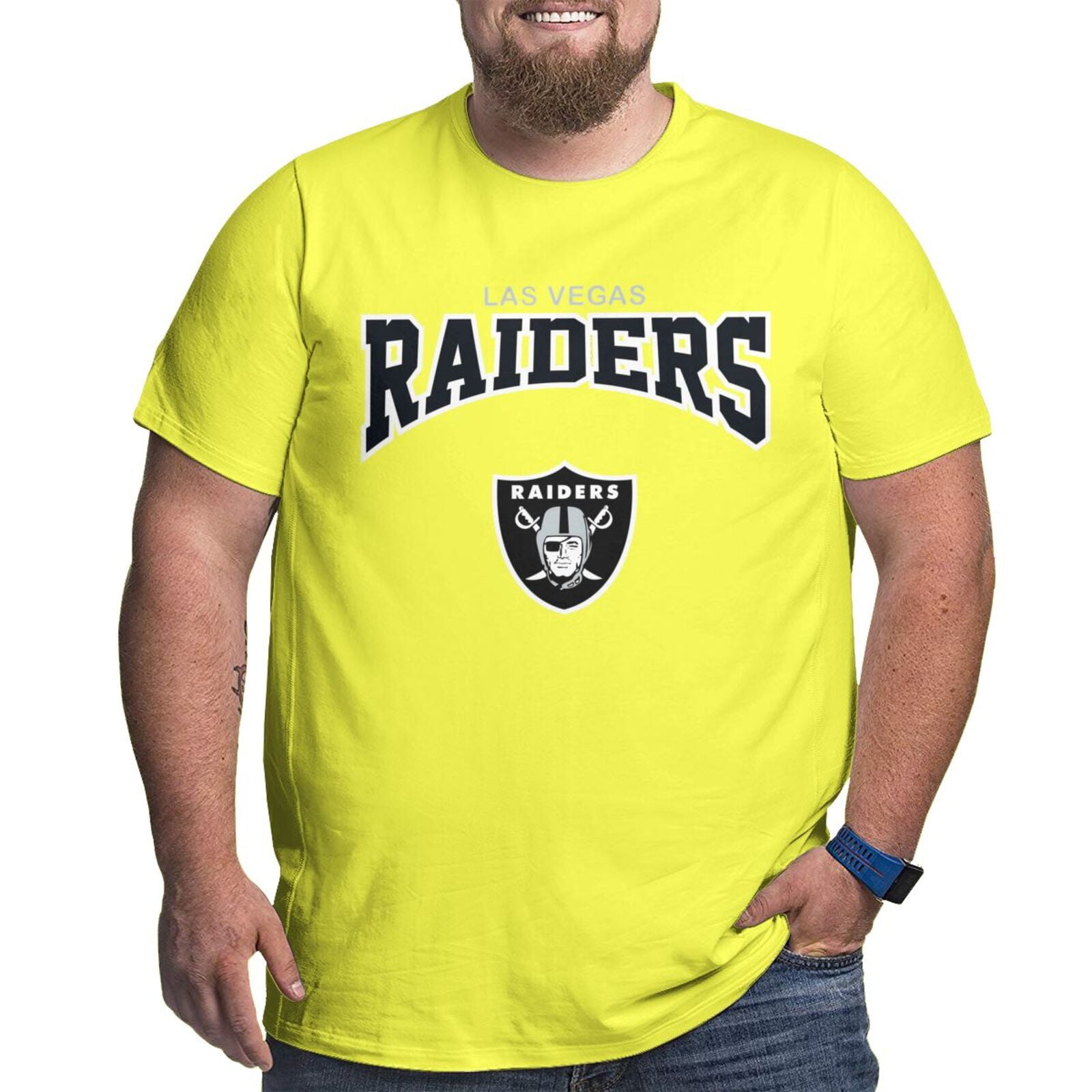Raiders Big Size Men's Short Sleeve Solid Crew Neck TShirt