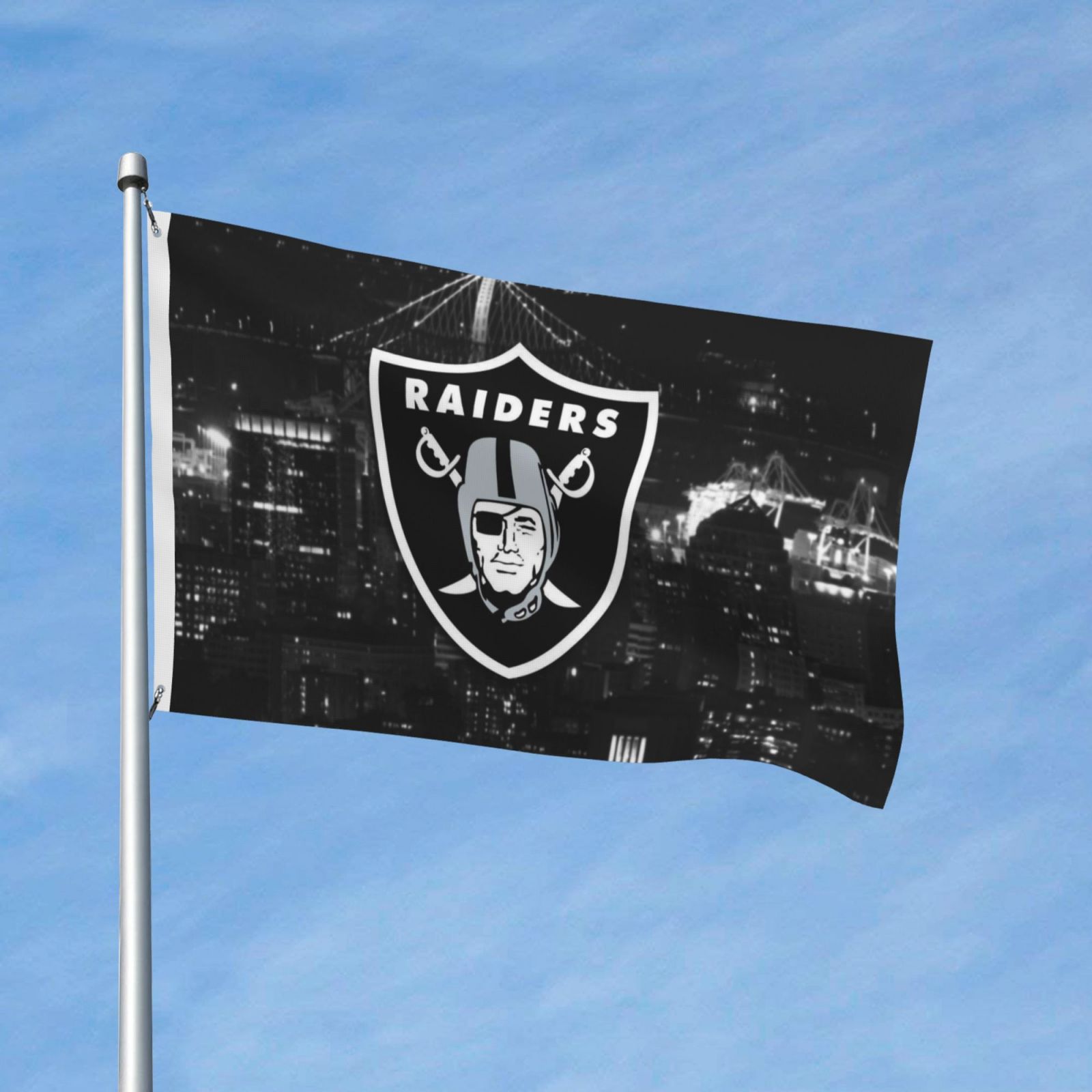 Las Vegas Raiders Double Sided Garden Flag - 12 X 18 Inches, NFL Team Banner