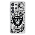 thumbnail image 1 of Las Vegas Raiders Galaxy Clear Paisley Design Case, 1 of 6