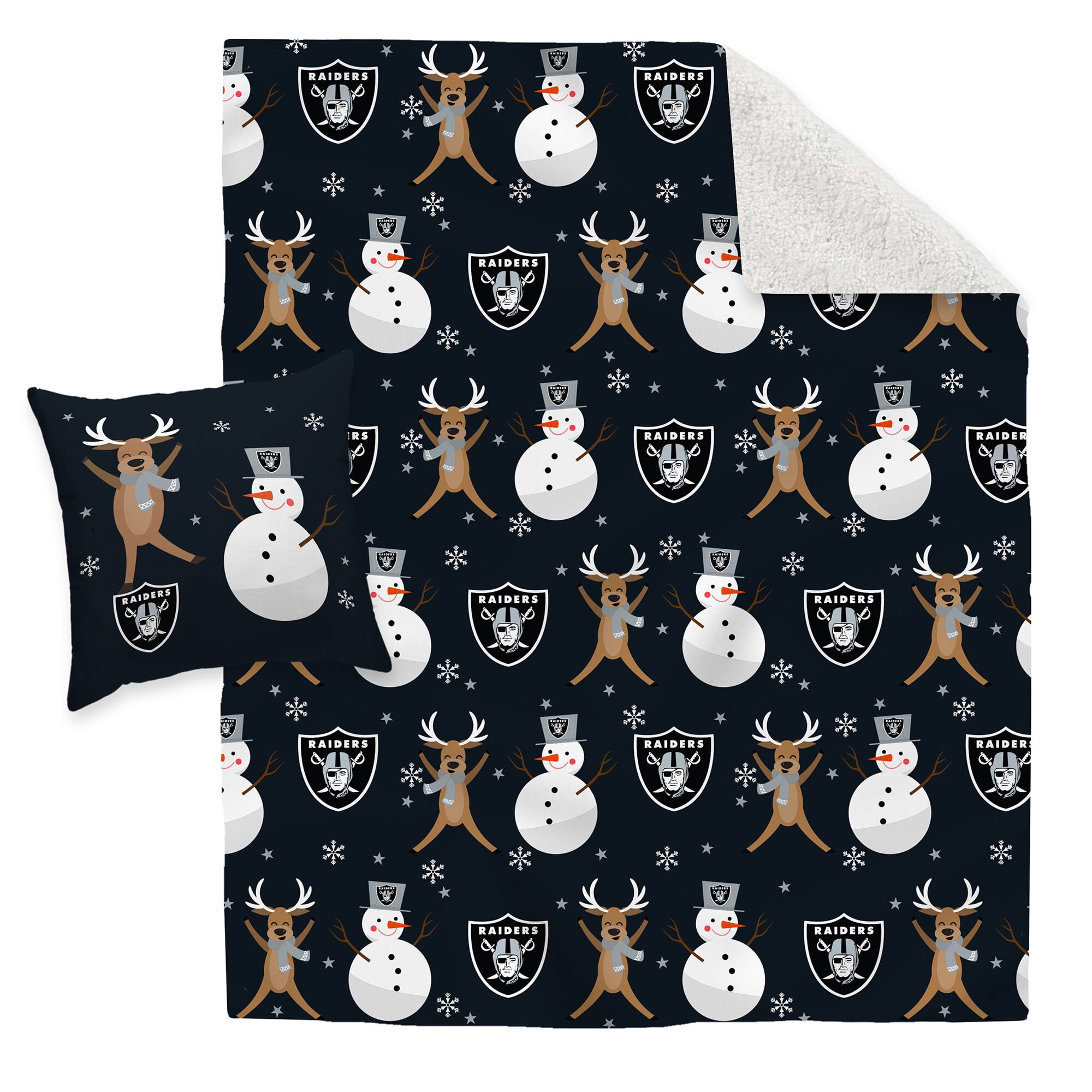Las Vegas Raiders Bedding Blankets in Las Vegas Raiders Team Shop Walmart