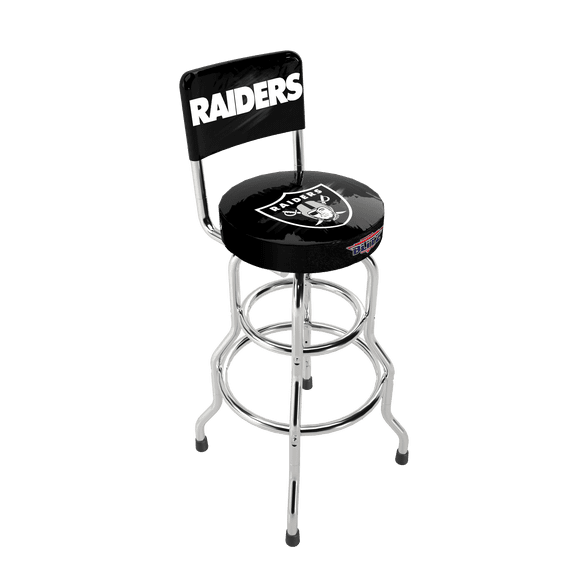 Las Vegas Raiders NFL Blitz High Back Adjustable Swivel Stool, Arcade1Up