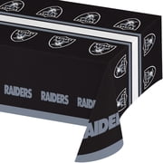 Las Vegas Raiders Plastic Tablecloths, 3 Count