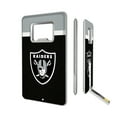thumbnail image 1 of Las Vegas Raiders Striped Credit Card USB Drive & Bottle Opener, 1 of 1