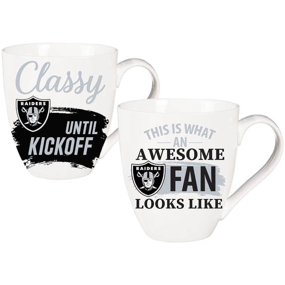 Las Vegas Raiders Team 16oz. Ceramic Mug Gift Set