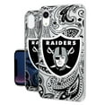 thumbnail image 1 of Las Vegas Raiders iPhone Clear Paisley Design Case, 1 of 5