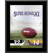 Las Vegas Raiders vs. Minnesota Vikings Super Bowl XI 10.5" x 13" Sublimated Plaque