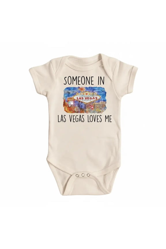 Las Vegas Scene Newborn Baby Bodysuit