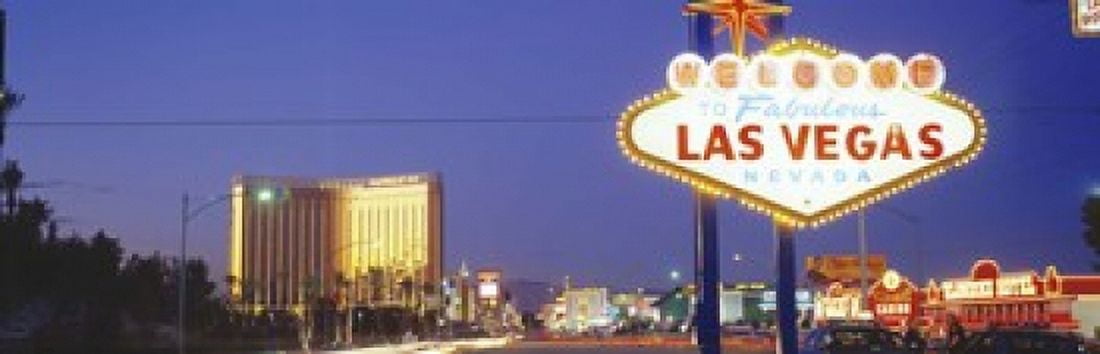 Las Vegas Sign Las Vegas Nevada USA Canvas Art - Panoramic Images (18 x 6)