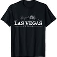 thumbnail image 1 of Las Vegas Skyline - Vintage Nevada Souvenir Gift T-Shirt Black Medium, 1 of 4