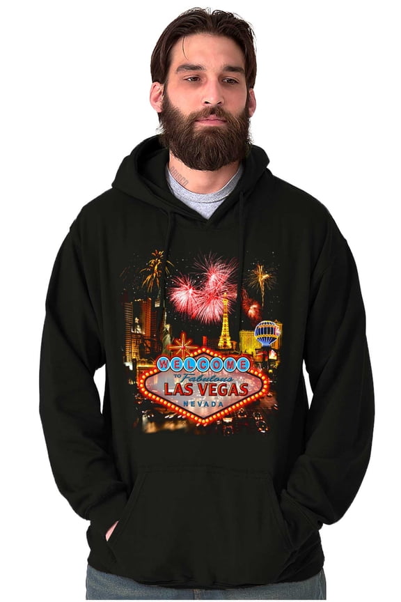 Las Vegas Strip Casino Fireworks Hoodie Sweatshirt Women Men Brisco Brands S